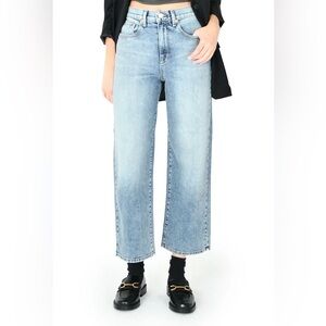 NWT Anthropologie Modern American Savannah High Rise Wide‎ Leg Cape Blue Size 26